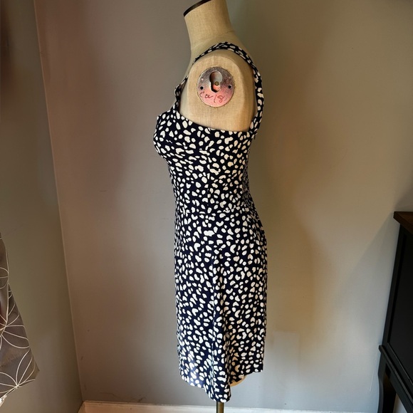 REFORMATION Blue White Print Humphrey Mini Dress- Sweetheart Neckline- Size 6 - Picture 4 of 11